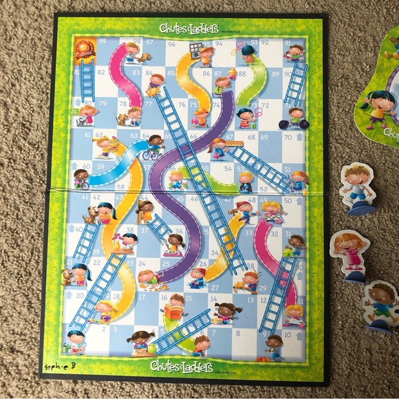 Chutes and ladders. A Milton Bradley game - Picture 4 of 7